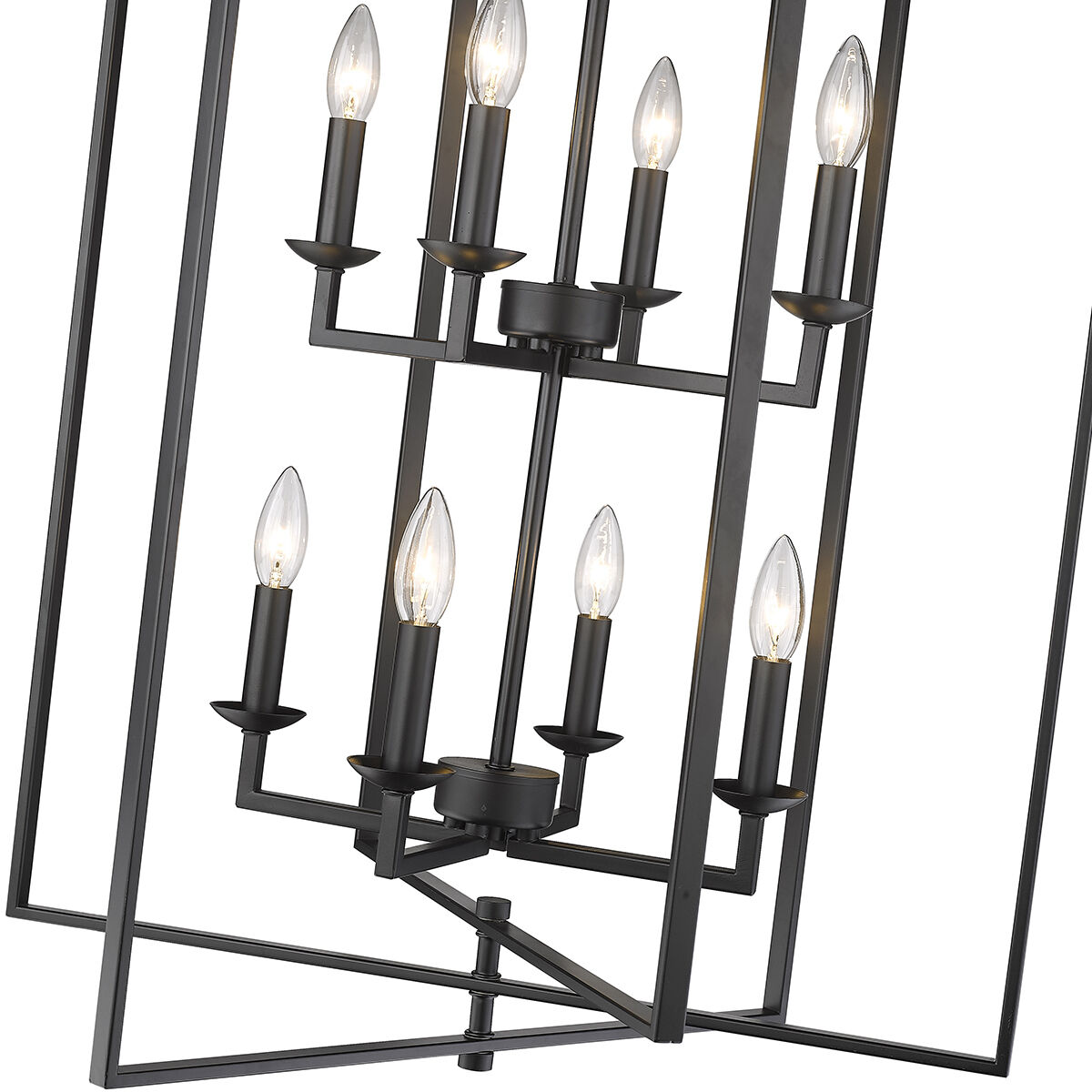 Nellis 8 Light 24 inch Matte Black Pendant Ceiling Light